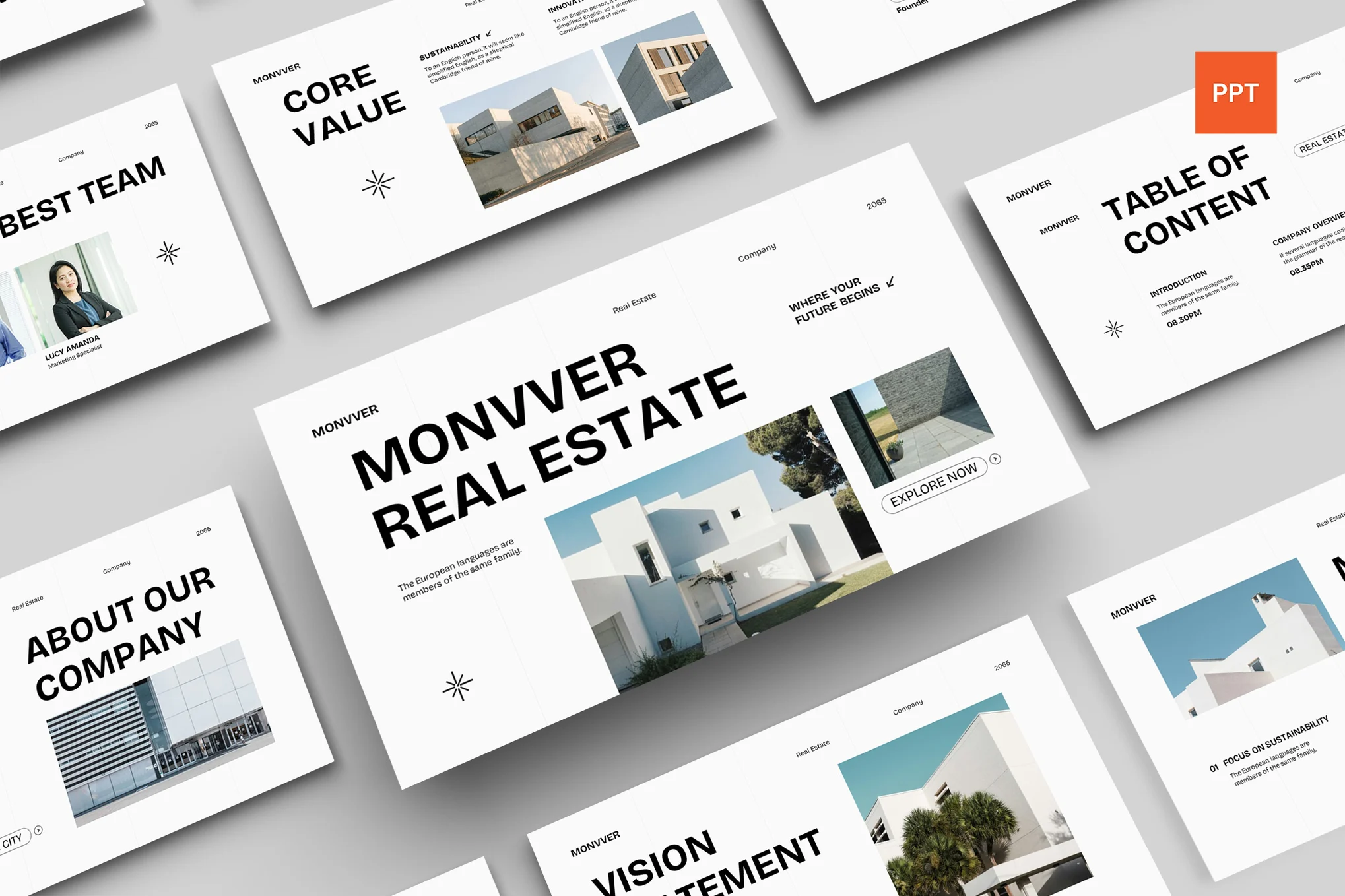 Minimalist Real Estate Company Profile Template