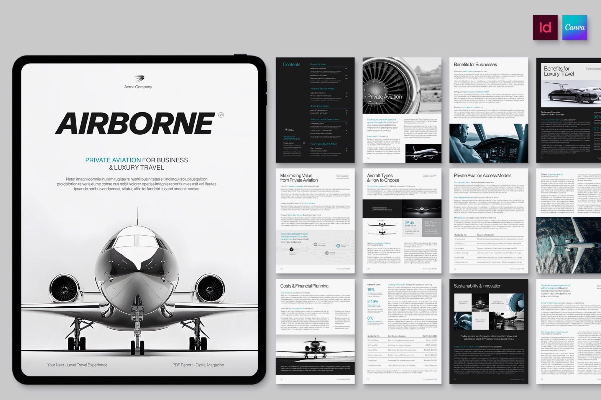 Minimalist White Paper Brochure Template