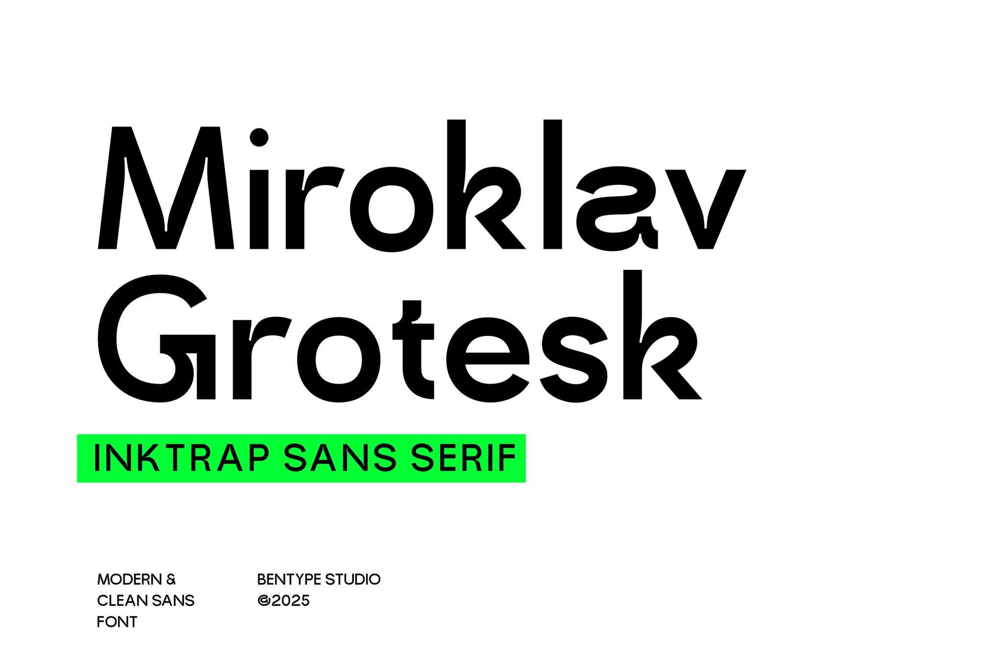 Miroklav Grotesk - Inktrap Humanist Font