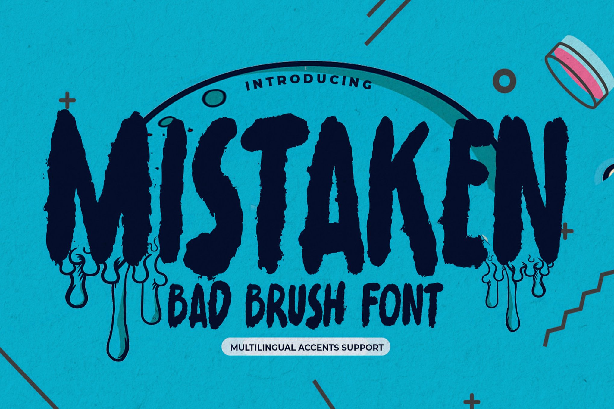 MISTAKEN - Imperfect Brush Font