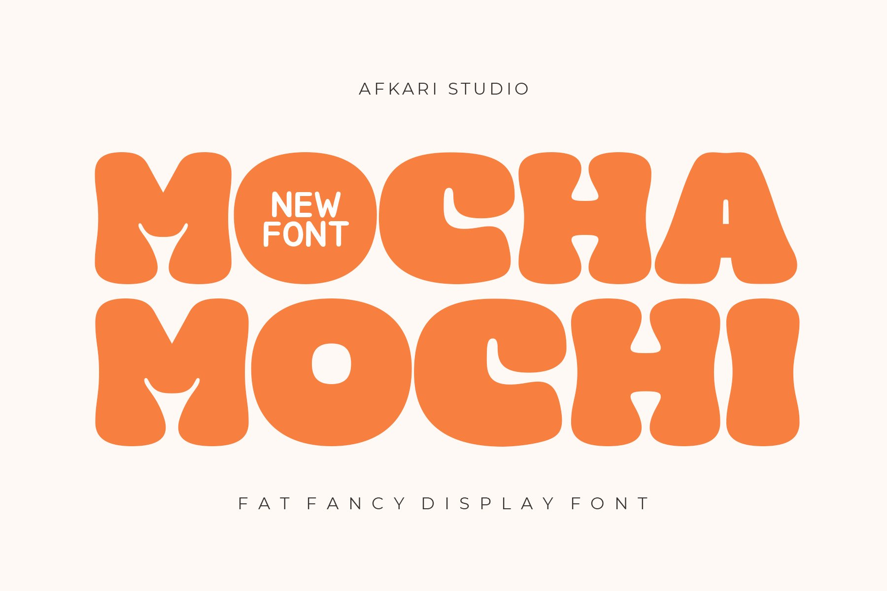Mocha Mochi - Fat Kawaii Display Font