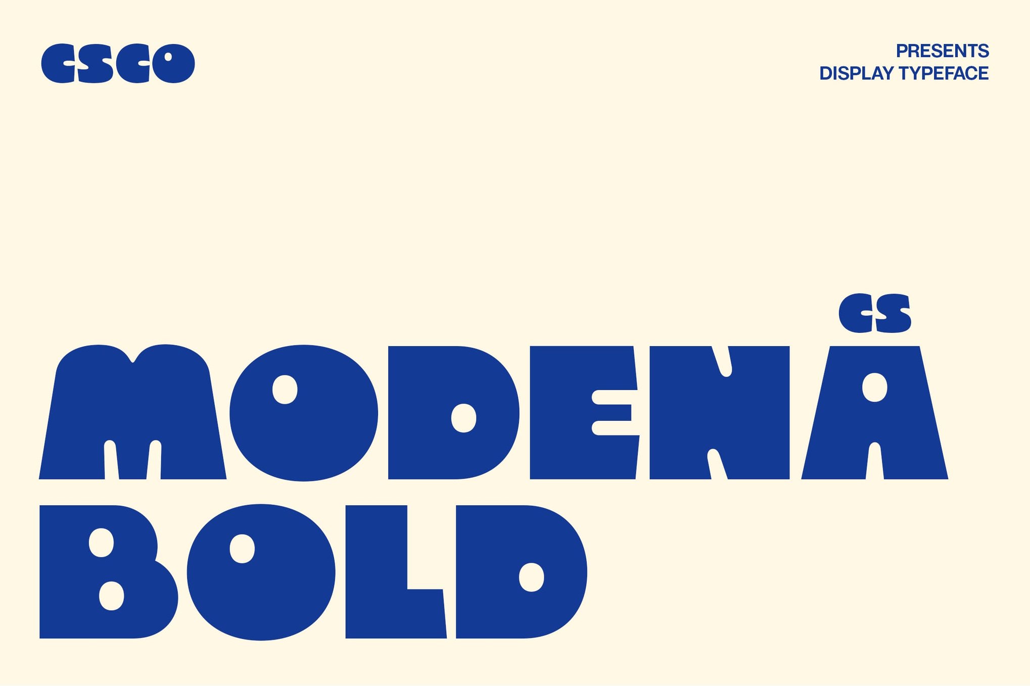 Modena - Stylish Thick Font