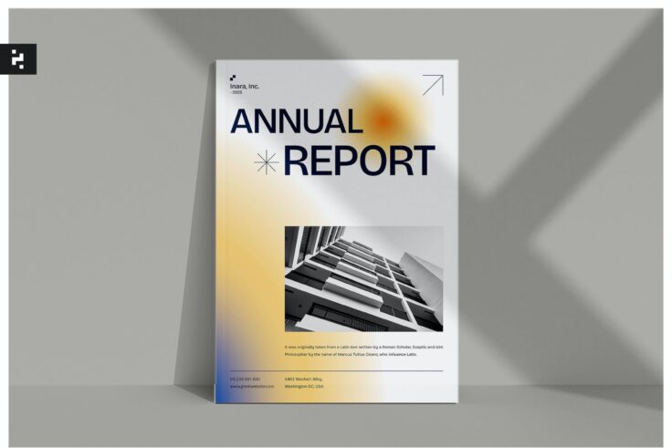 View Information about Modern Blur Annual Report Template