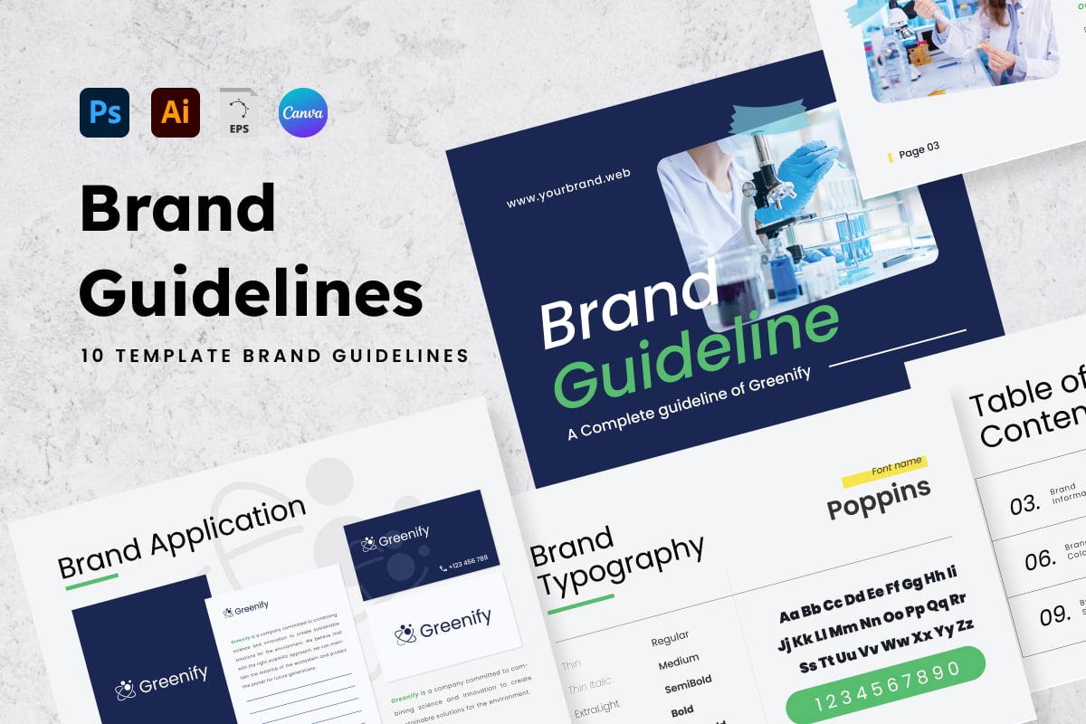 Modern Brand Guidelines Canva Presentation Template