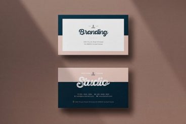 Basic Business Card Template from designshack.net