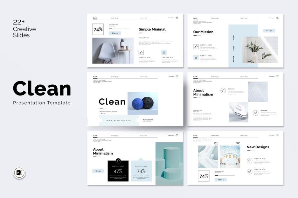 50+ Best Clean PowerPoint Templates (Free & Pro) | Design Shack