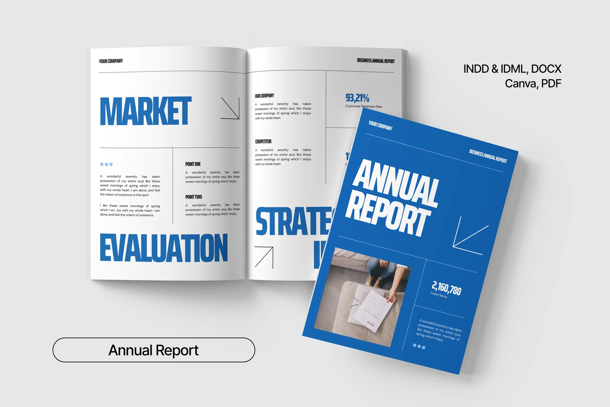 Modern Company Annual Report Word Template