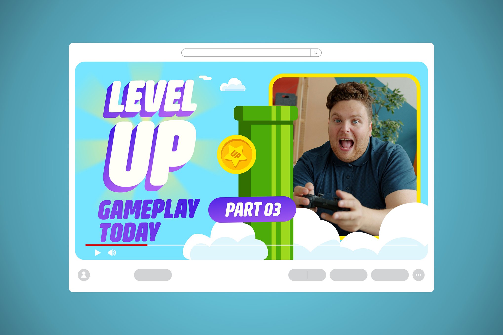 Modern Gaming YouTube Thumbnails