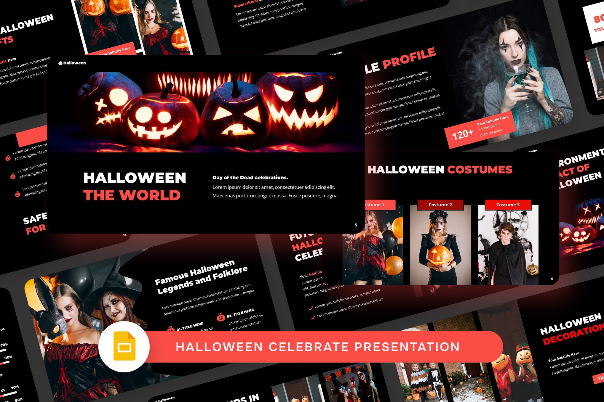 Modern Halloween Google Slides Theme