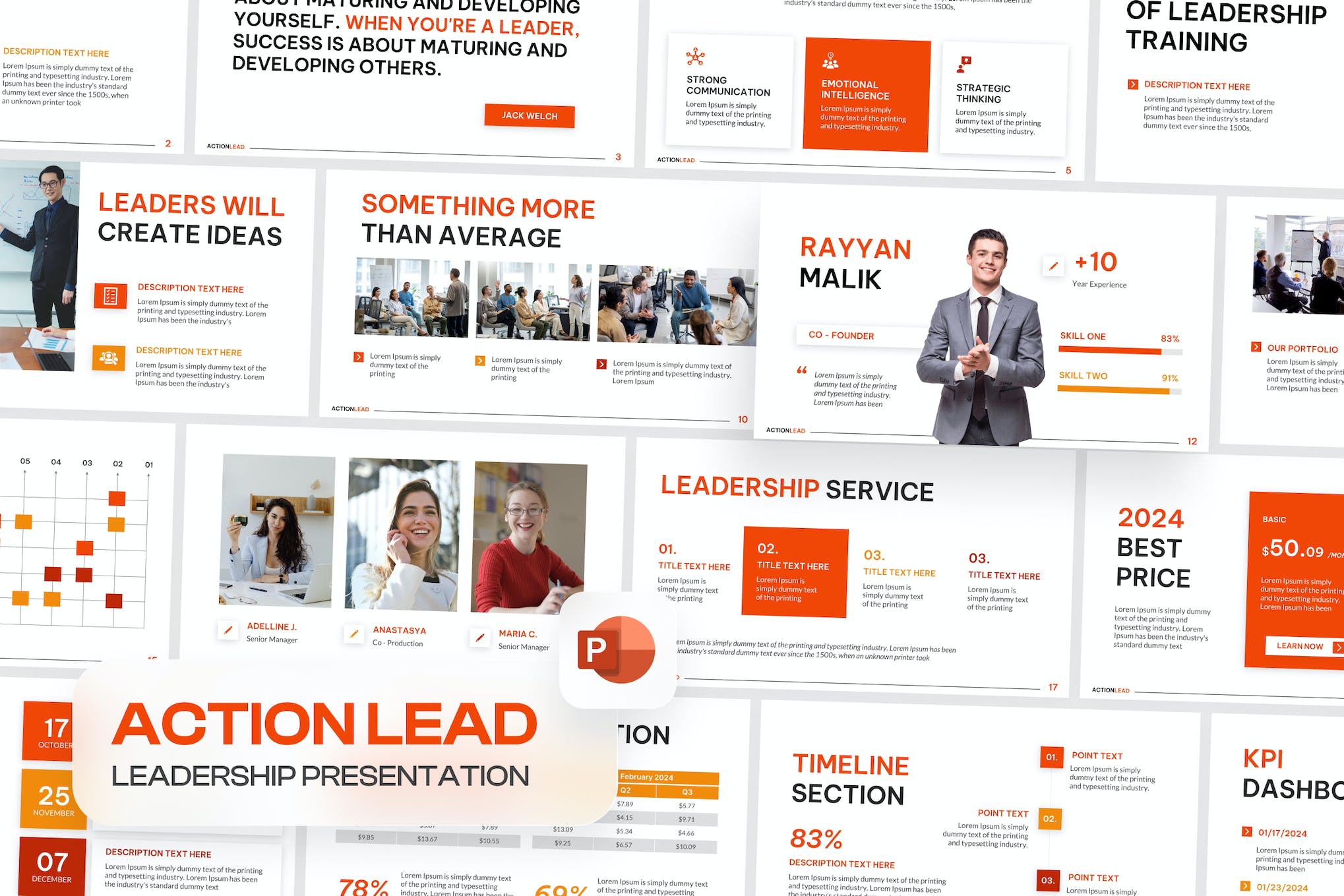 Modern Leadership Training Presentation Template