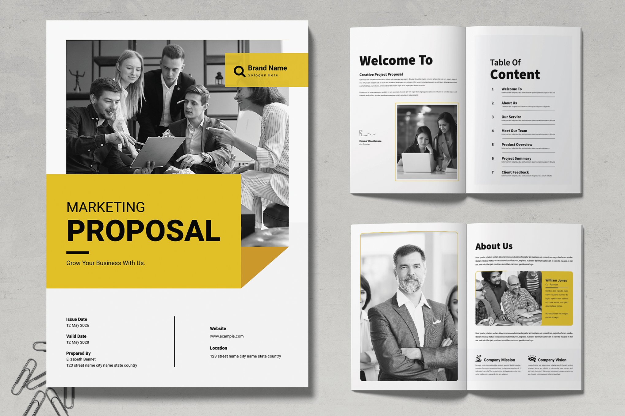 Modern Marketing Proposal Design Template