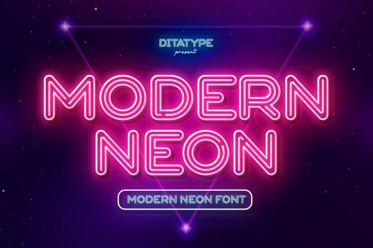 25+ Best Neon Sign Fonts | Design Shack
