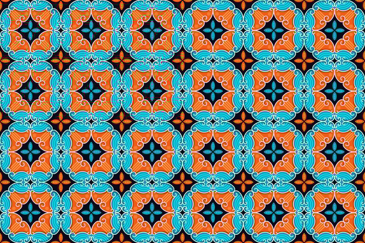 Modern Ornaments Mosaic Tile Backgrounds