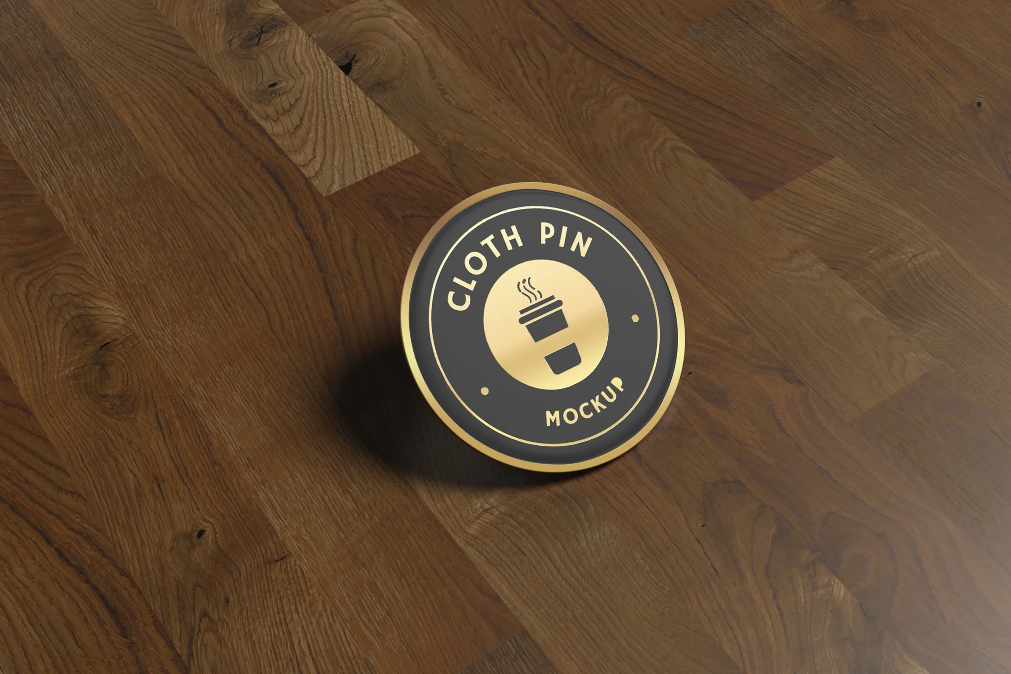 Modern Pin Mockup Template