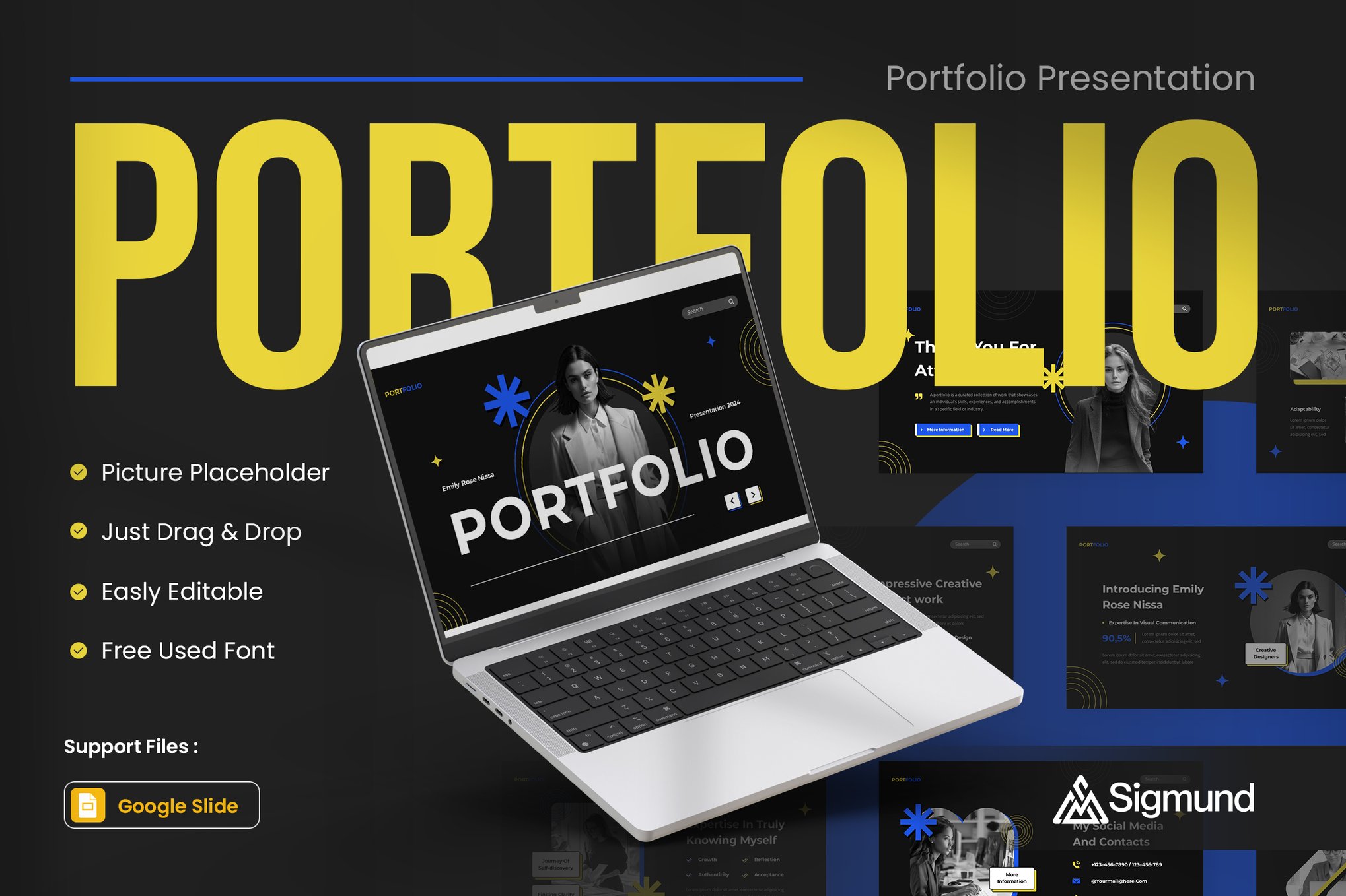 Modern Portfolio Google Slides Template
