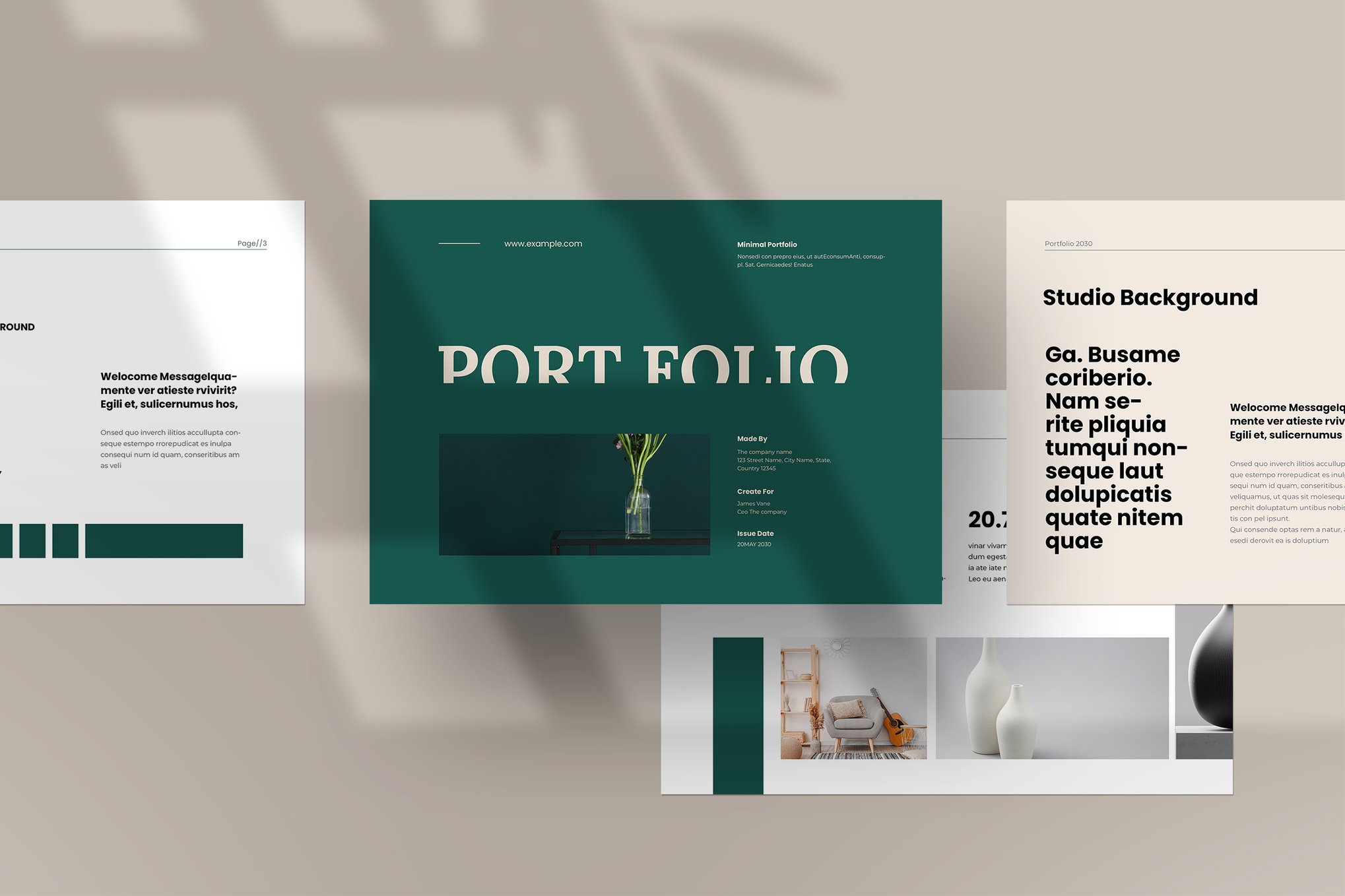 Modern Portfolio Template for Word