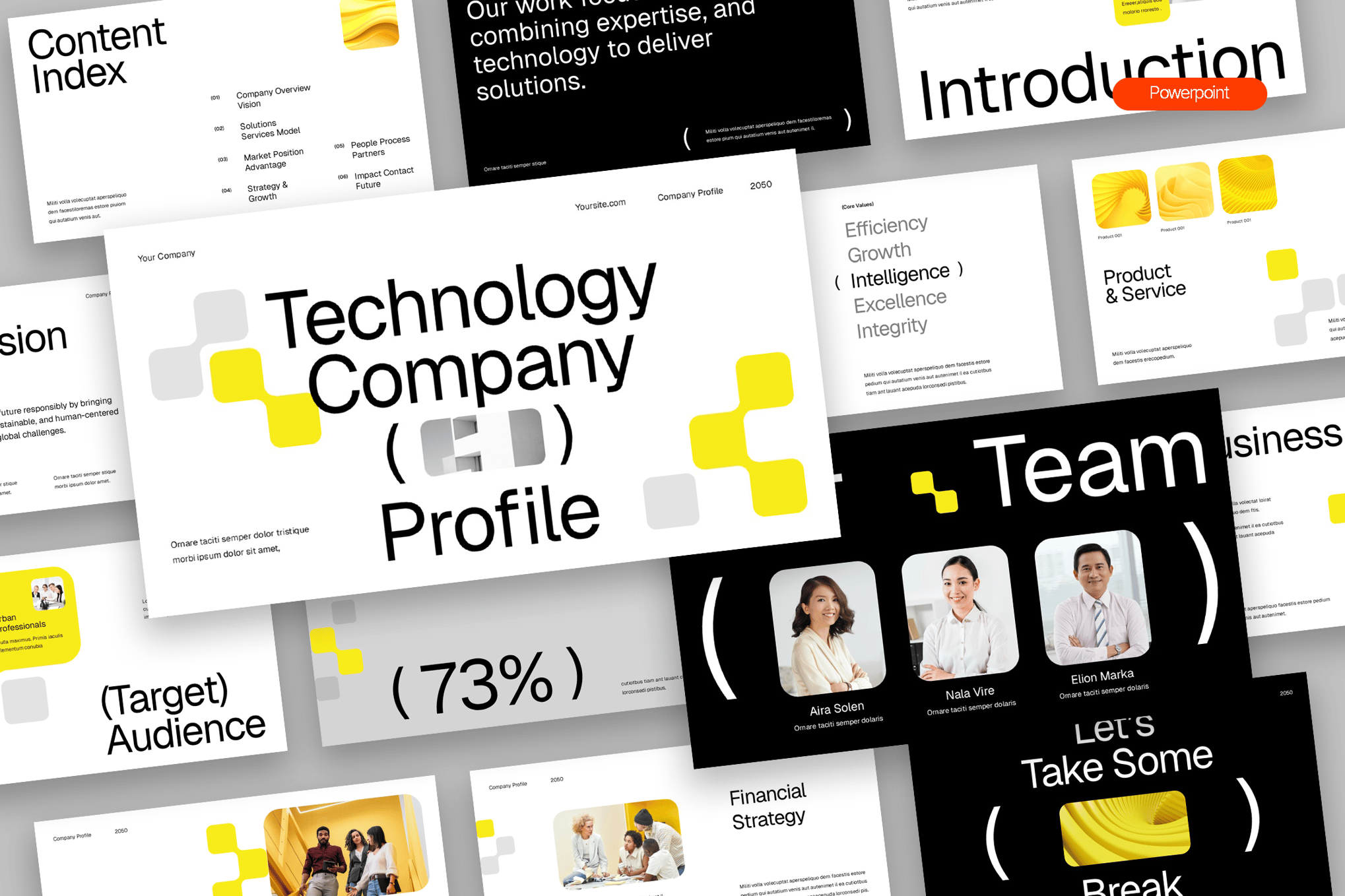 Modern Technology Company Profile PPT