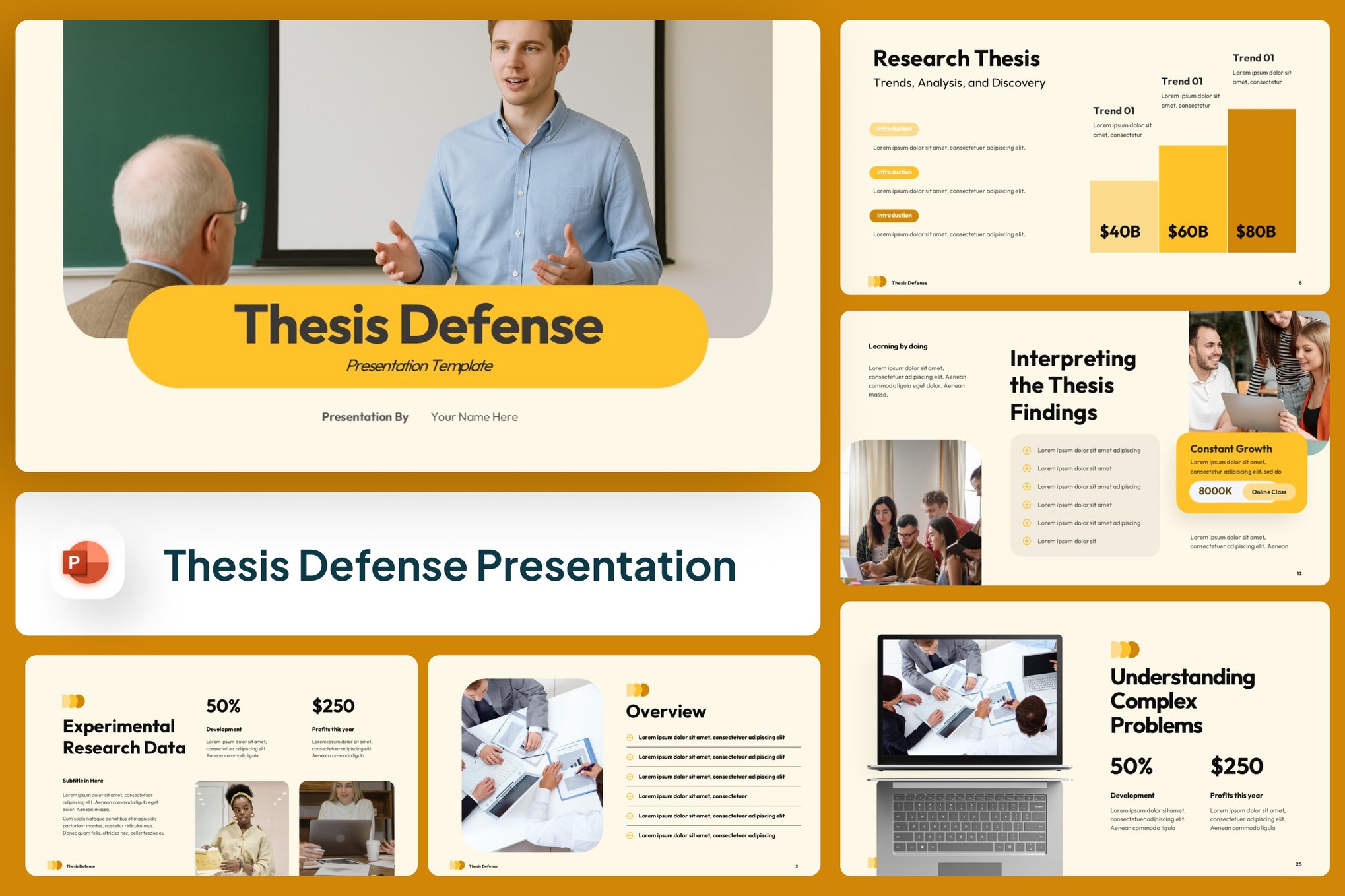 Modern Thesis Defense PowerPoint Template