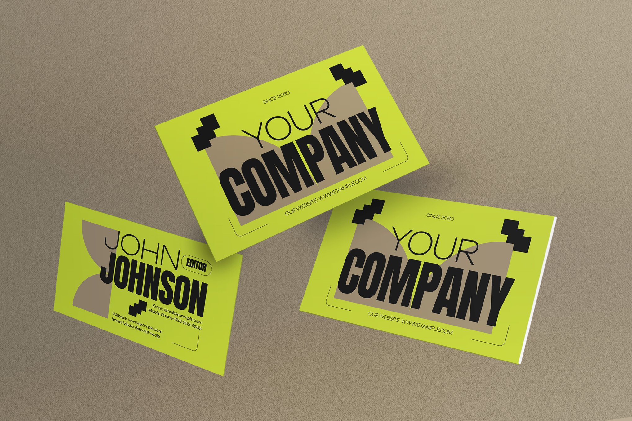 Modern Utilitarian Business Card Template
