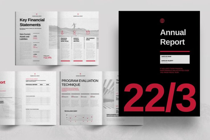 View Information about Modern Yearly Annual Report Template