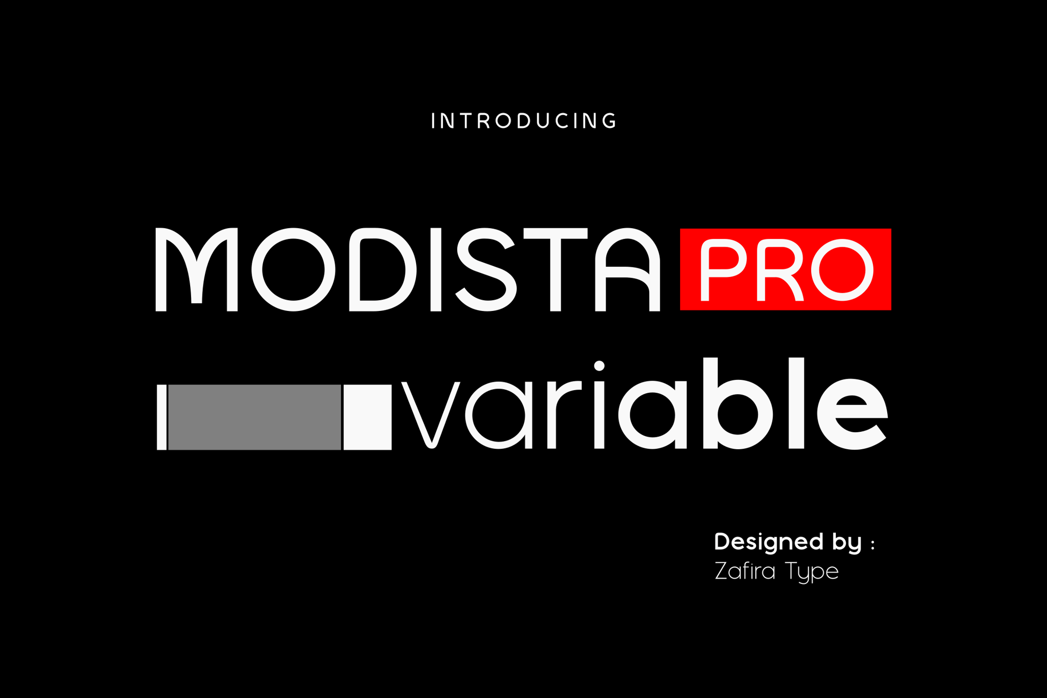 Modista Pro - Variable Font for Captions