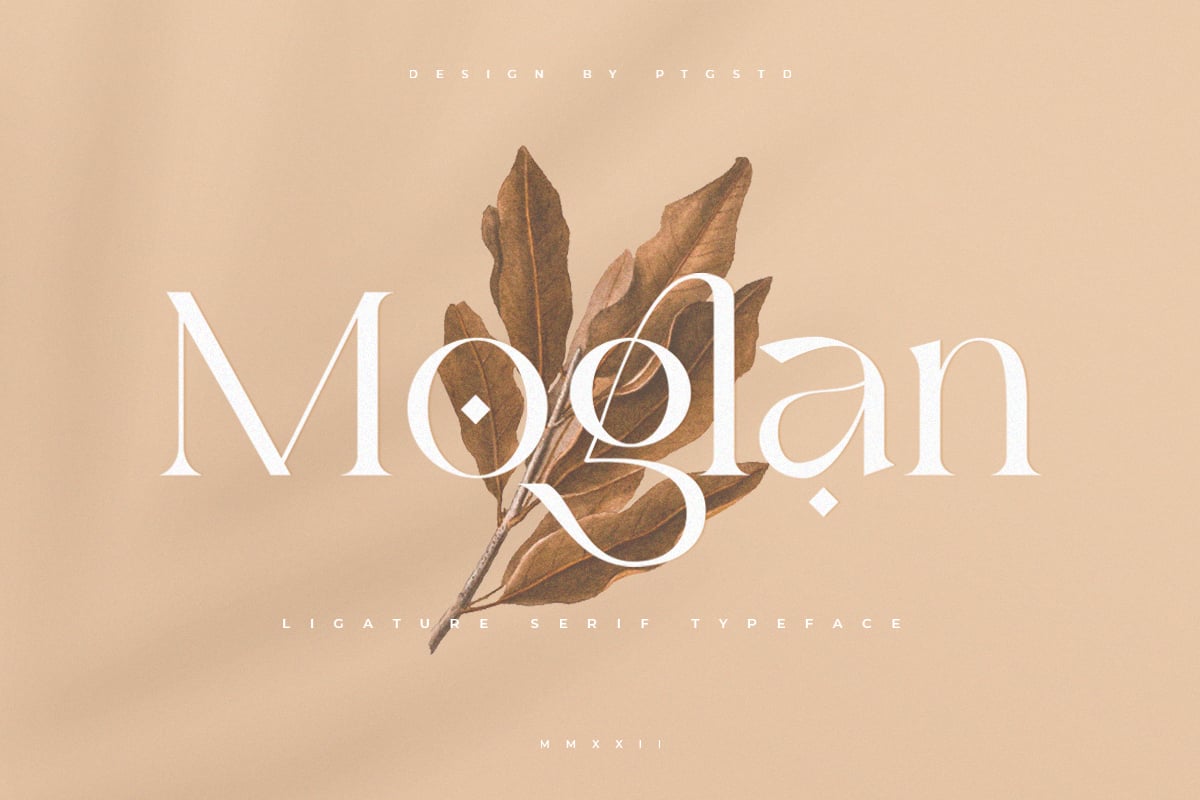 Moglan - Ligature Serif Logo Font