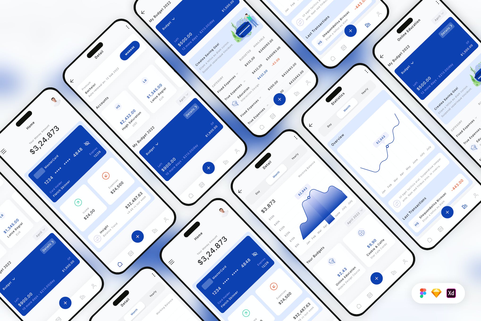 Money Management Mobile App UI Kit