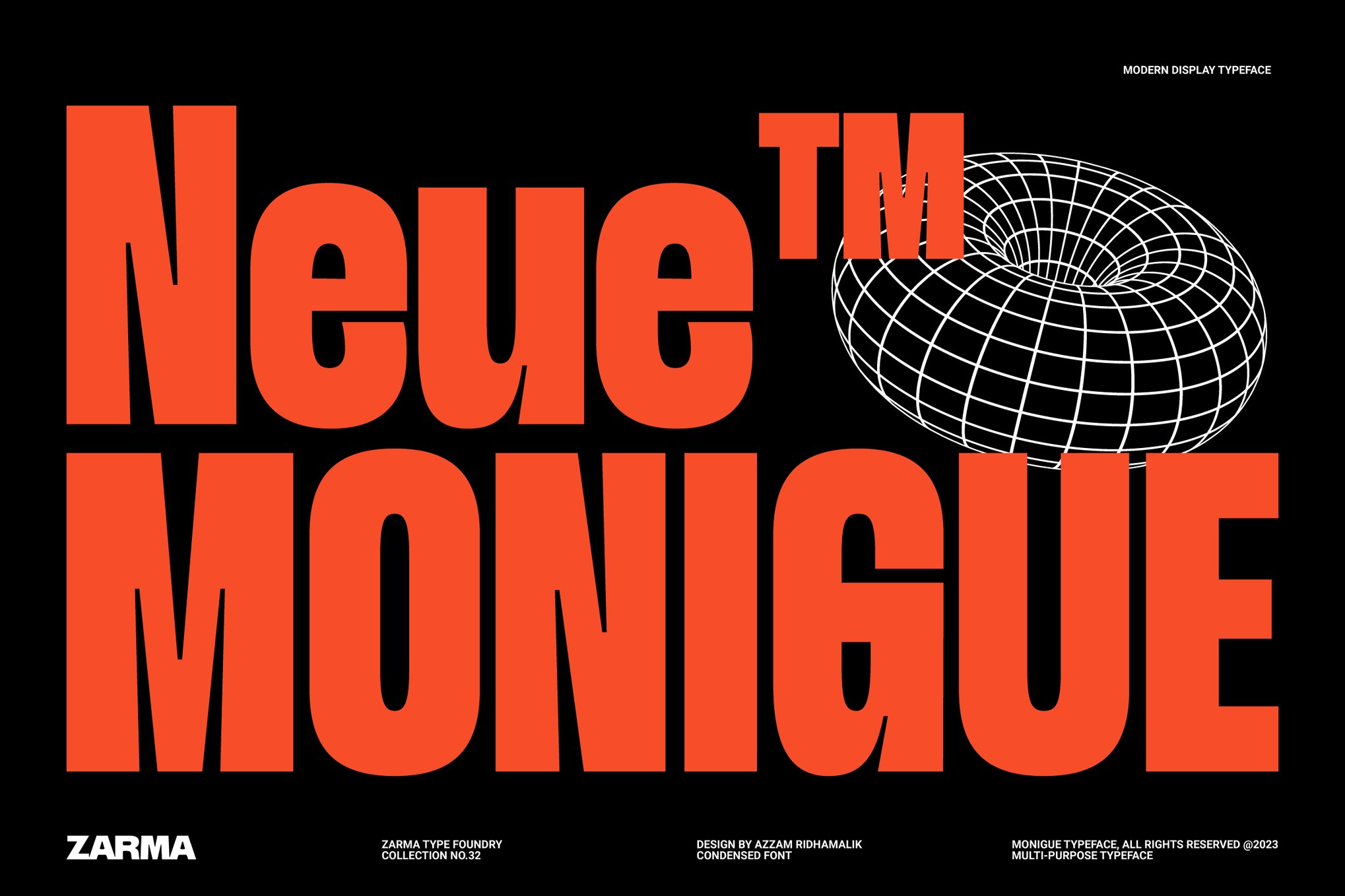 Monigue - Condensed Poster Font