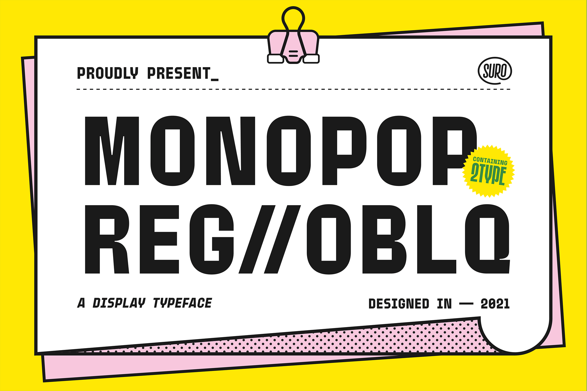 MONOPOP - Tech Marketing Font