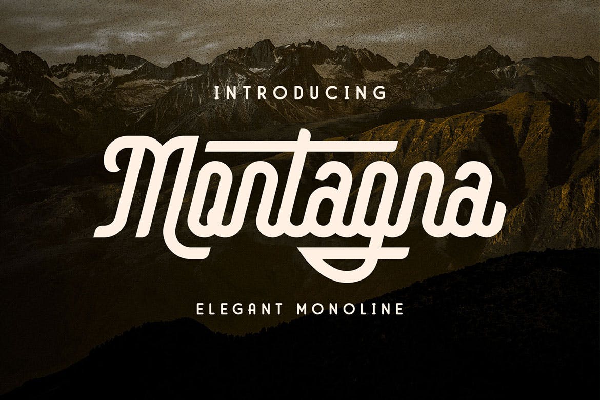 Montagna - Font Sinematik Unik