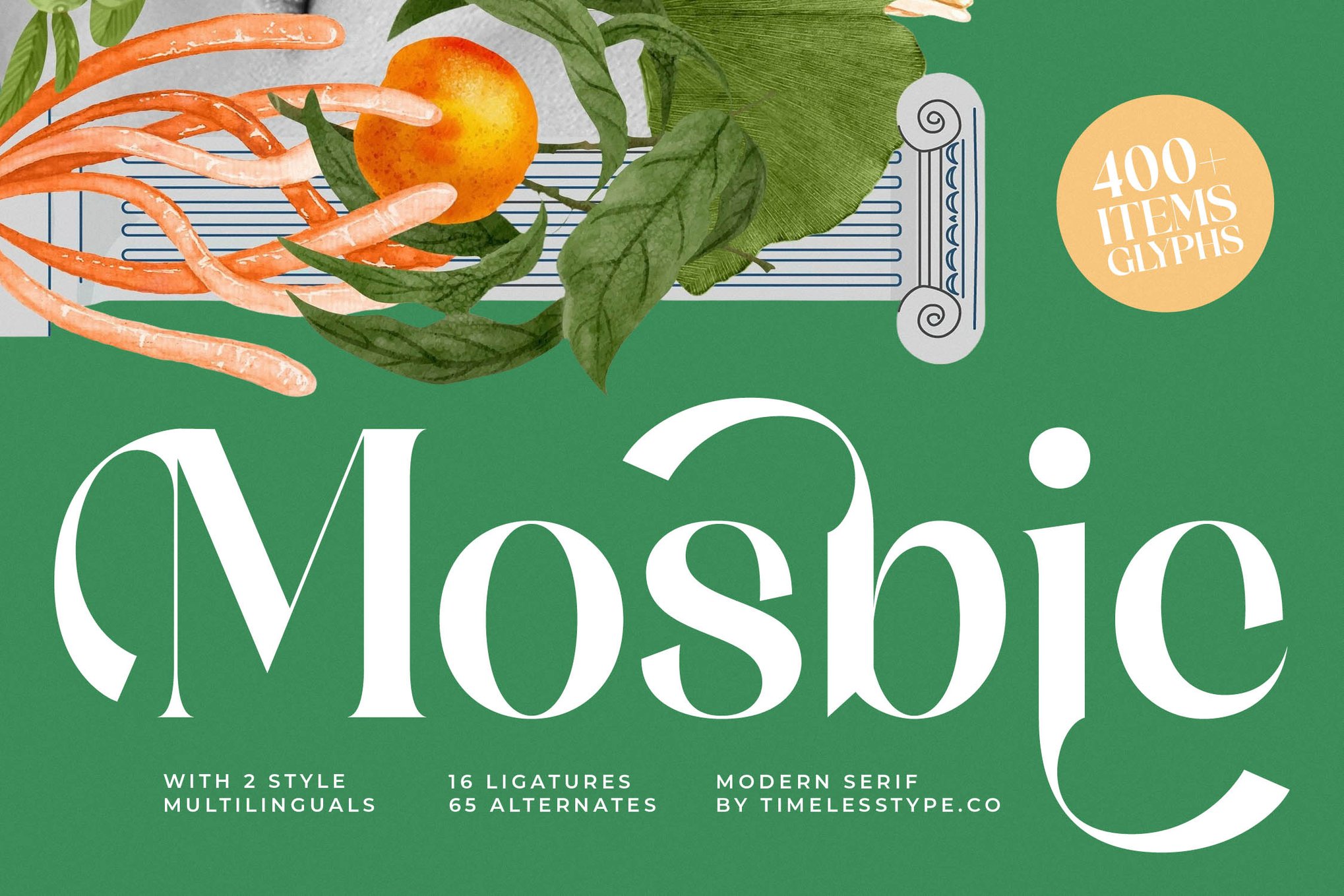 Mosbic - Modern Bold Serif Font