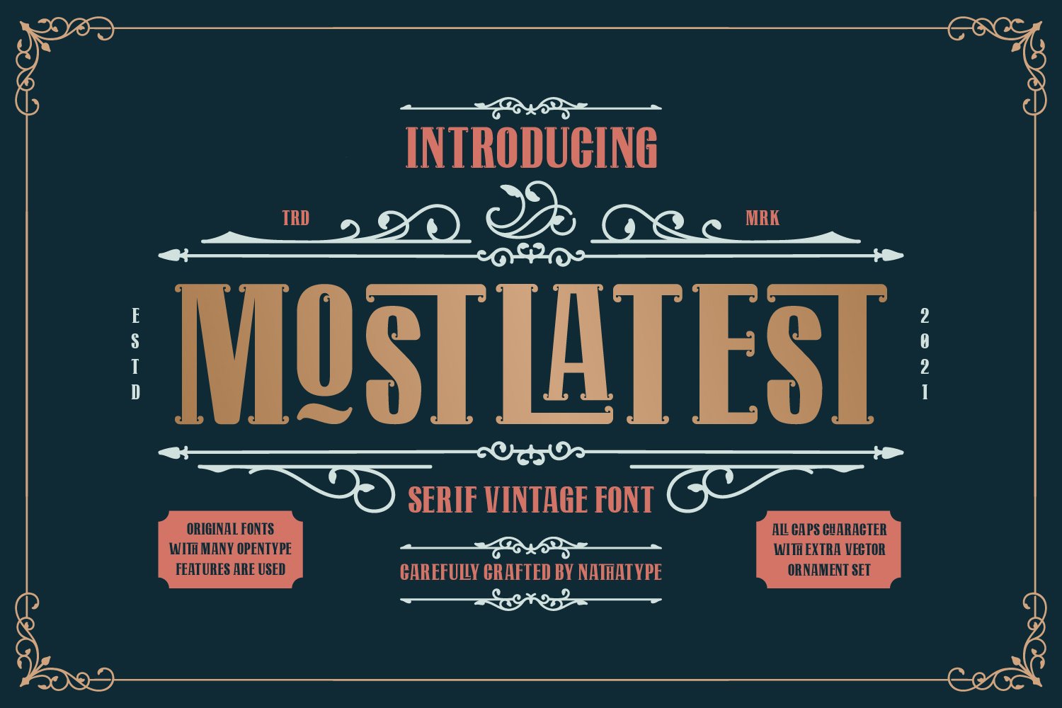 Mostlatest - Vintage Serif Label Font