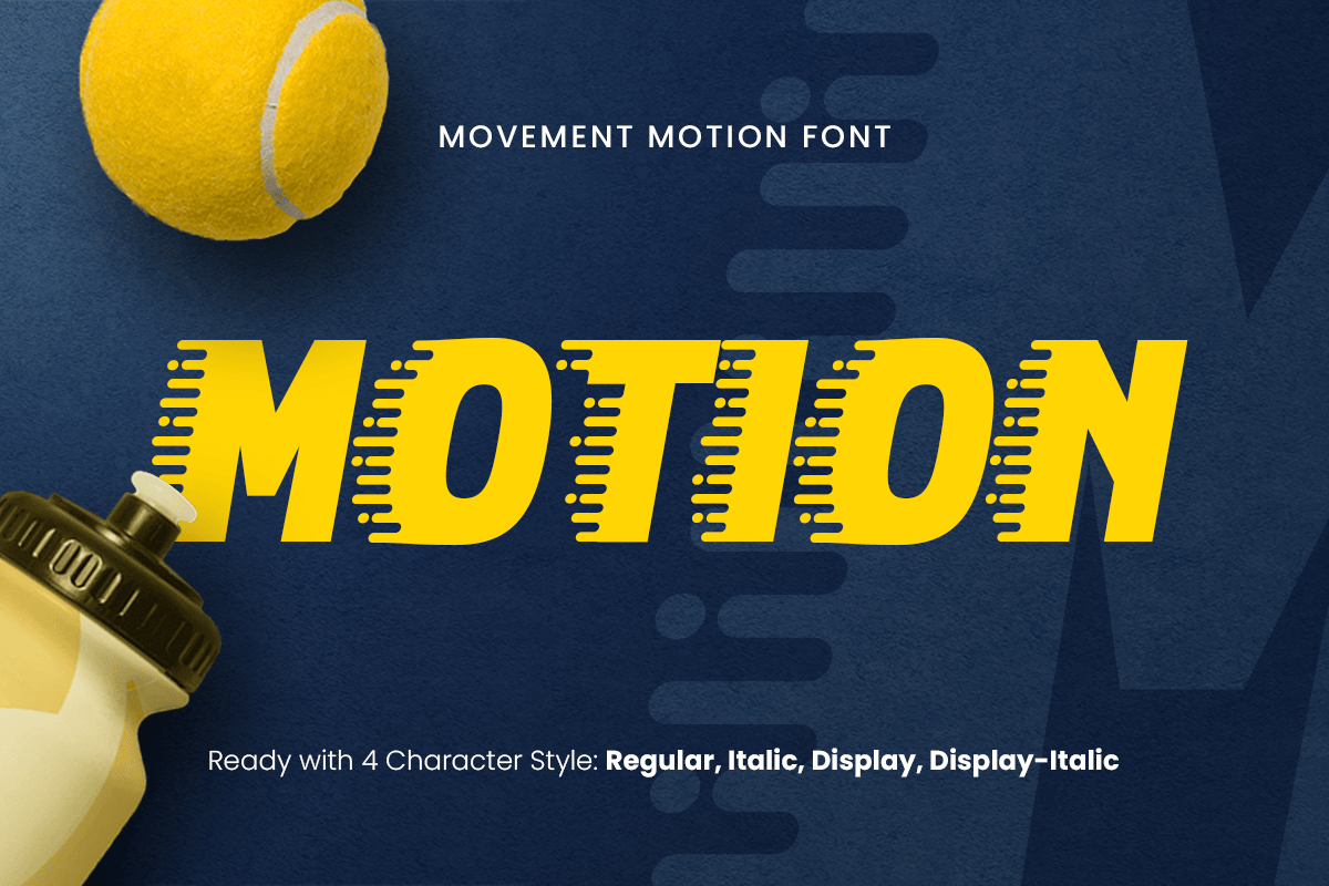 Motion - Bold Kinetic Font
