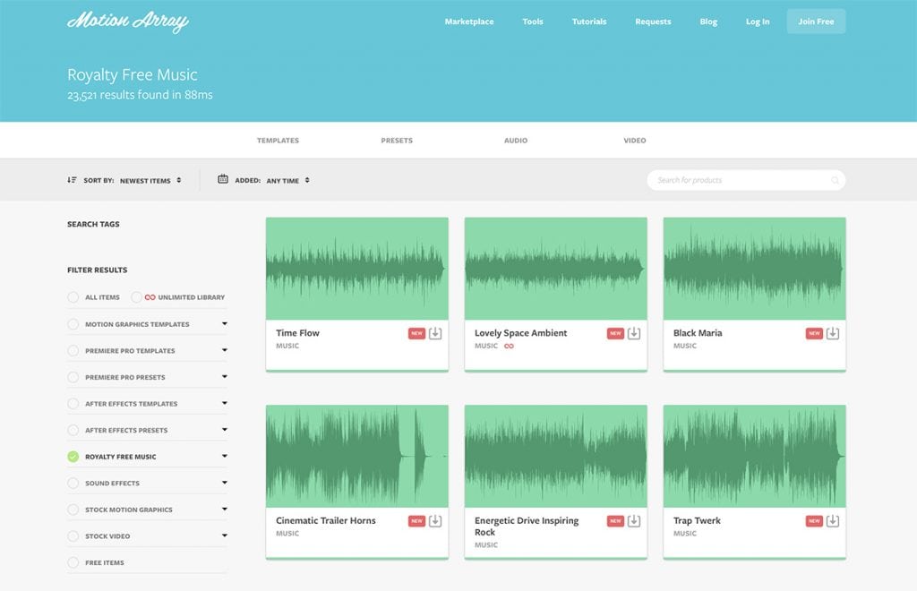 motion array subscription