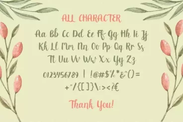 Second alternate image for Mukadua Script Sweet Feminine Font