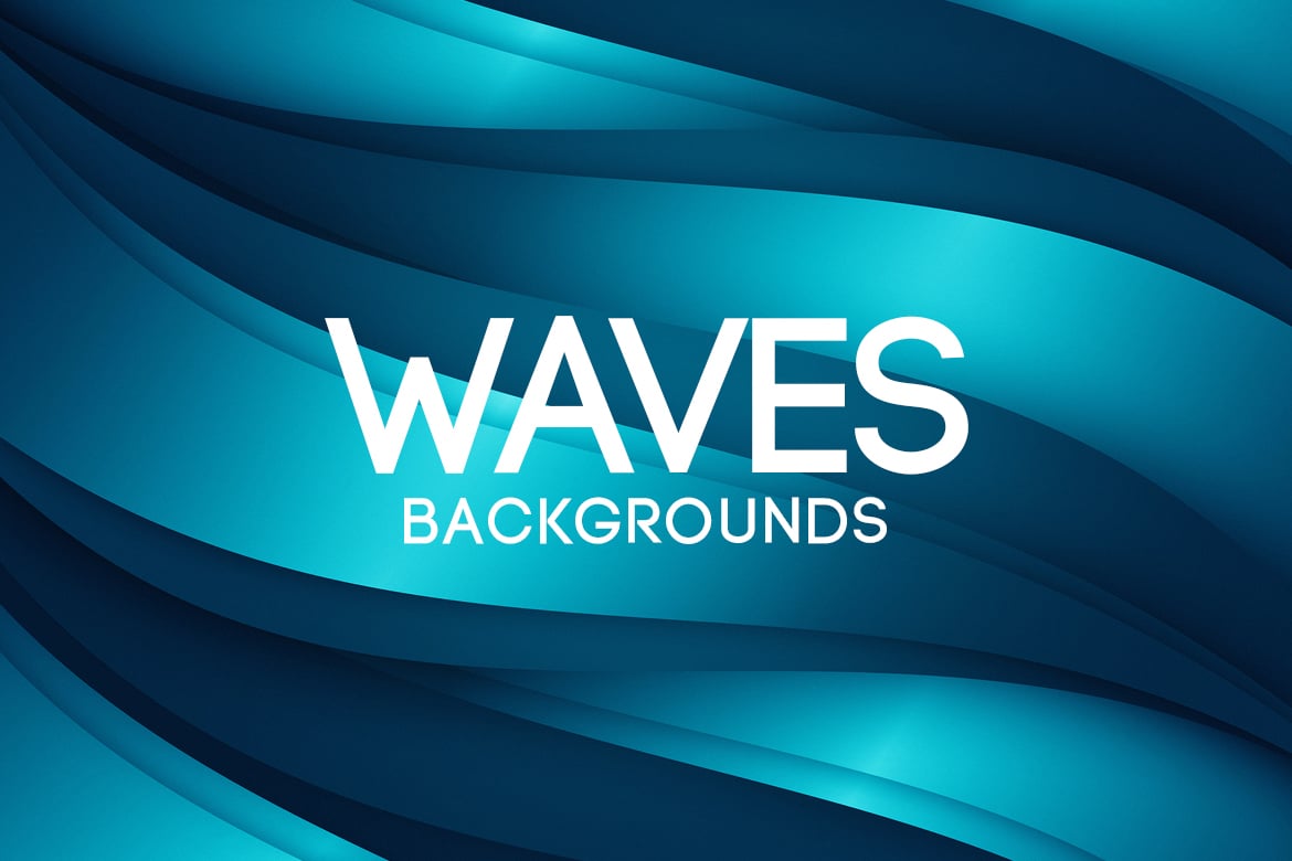 Multicolor Abstract Waves Backgrounds