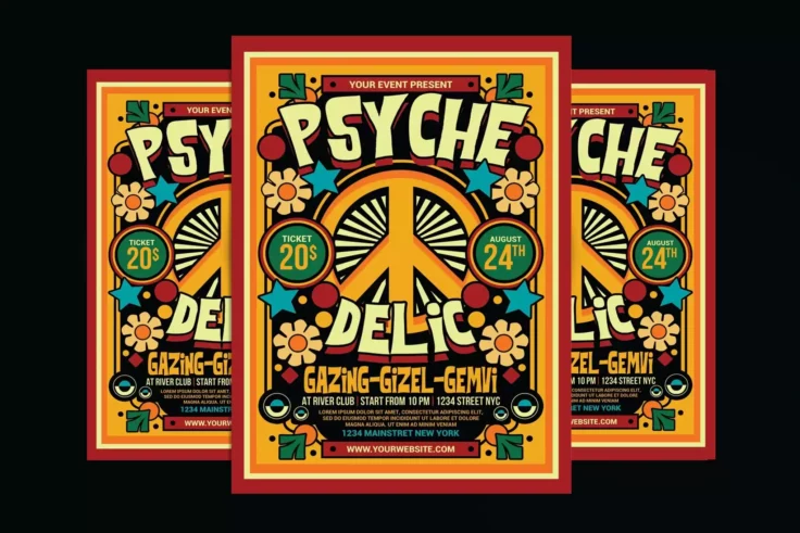 View Information about Psychedelic Music Flyer