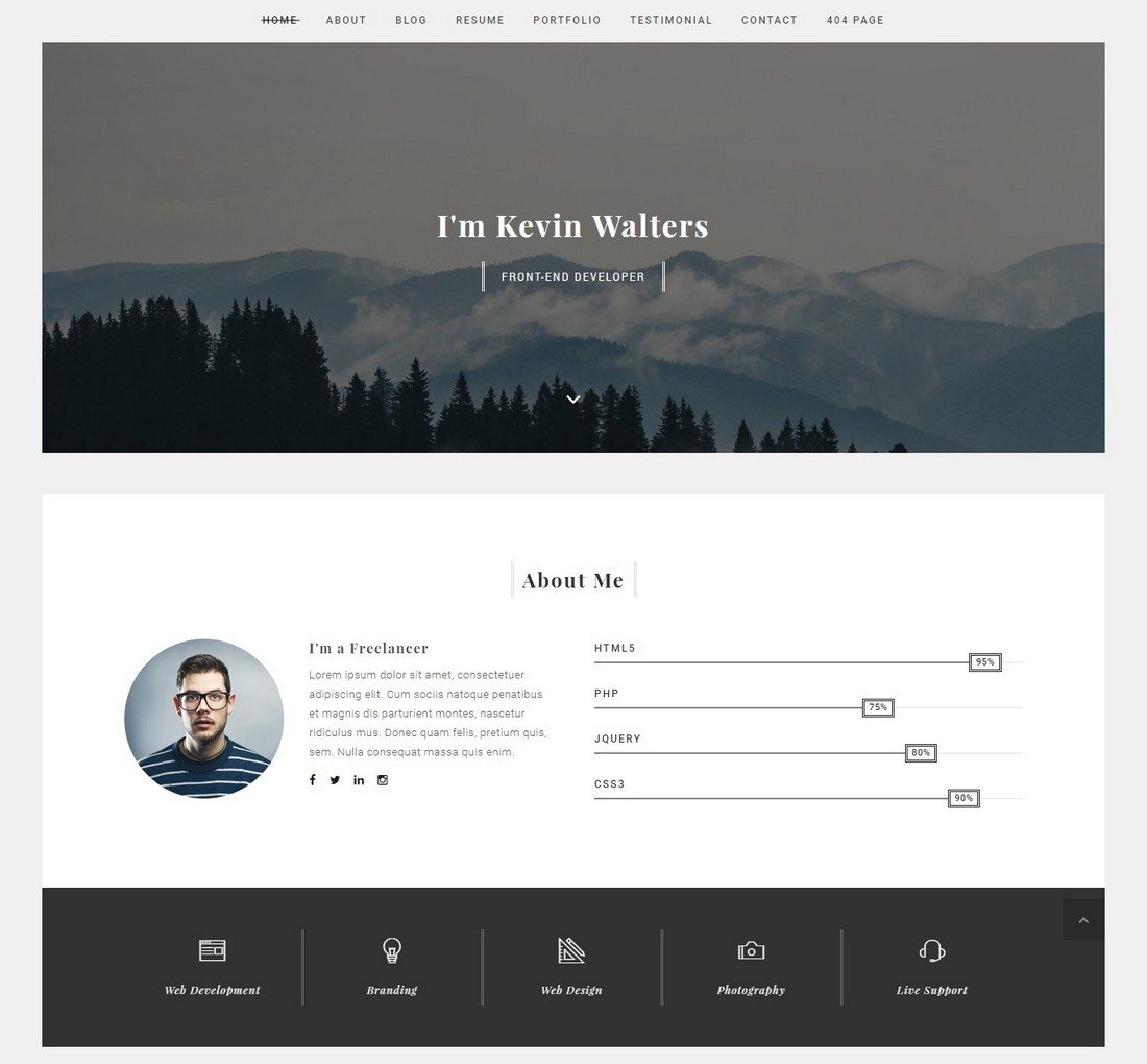 20+ Minimal Bootstrap Templates | Design Shack