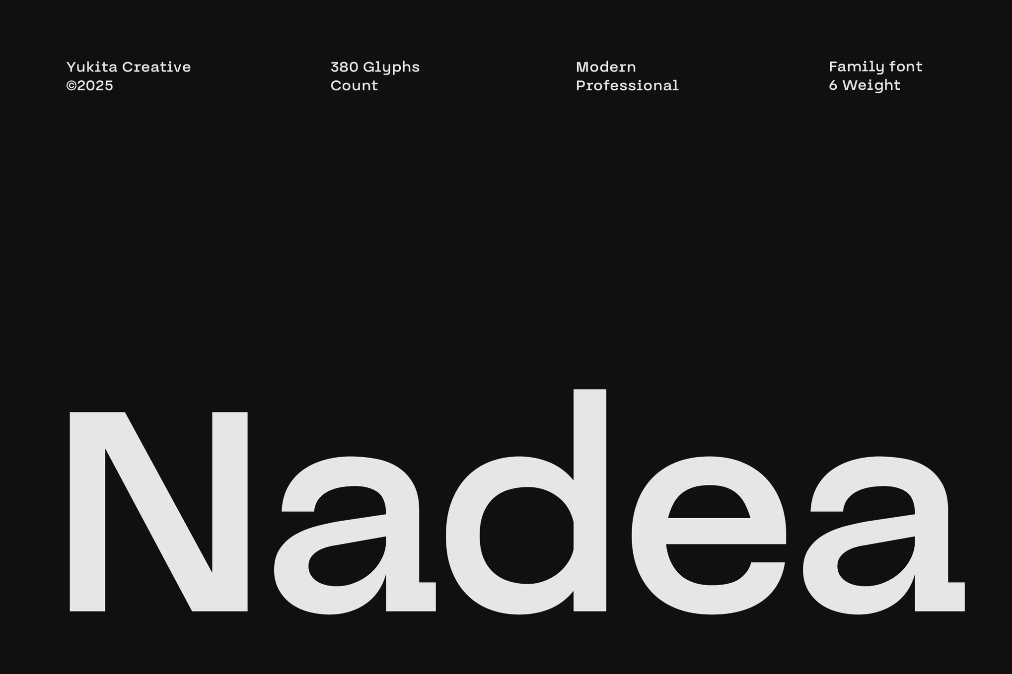 Nadea - Trustworthy Font Family