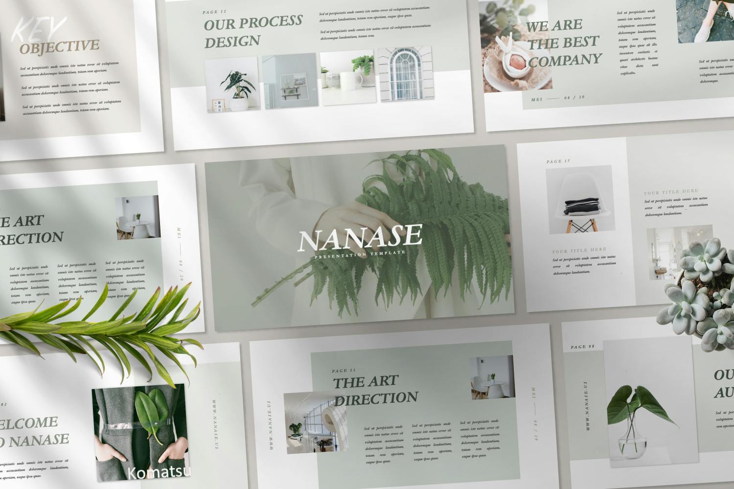 Nanase - Brand Presentation PowerPoint Template