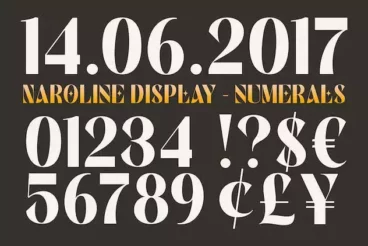 First alternate image for Naroline Creative Art Nouveau Font