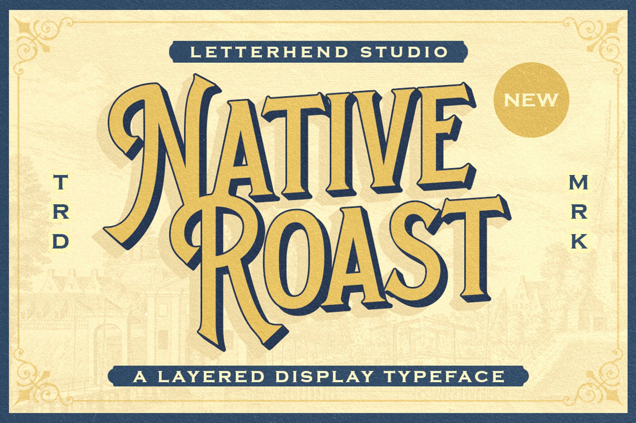 Native Roast - Old Fashioned Layered Font