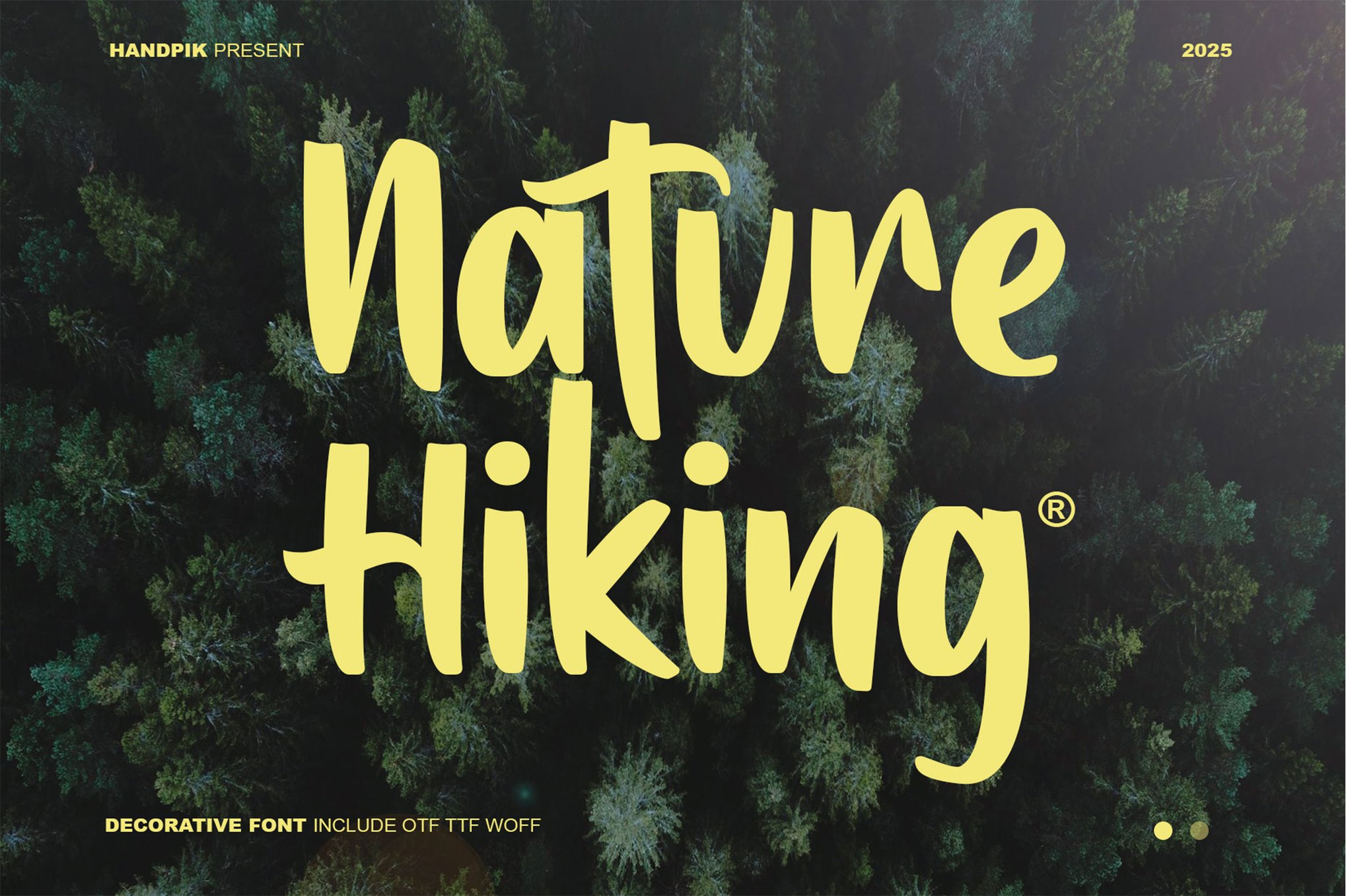 Nature Hiking - Creative Nature Font