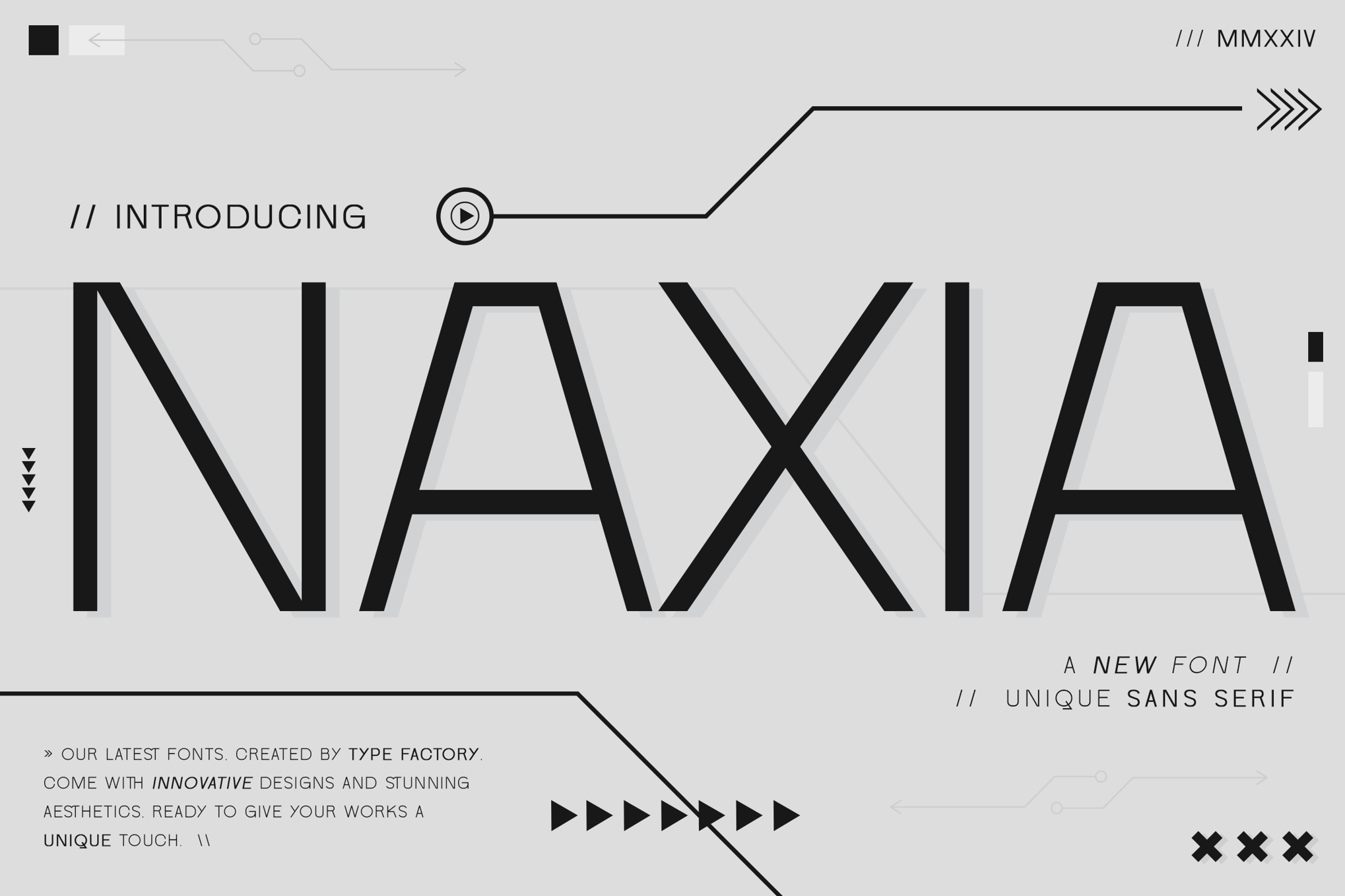 Naxia - Unique Marketing Font