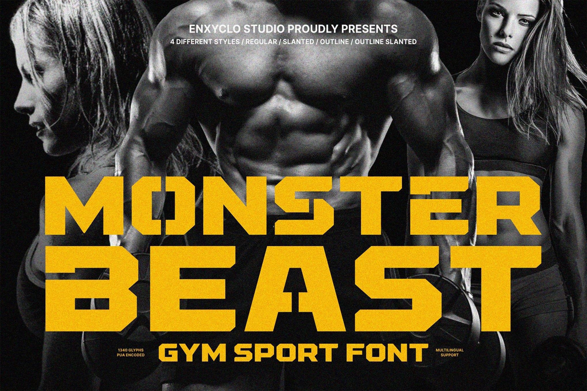 NCL Monster Beast - Gym Sport Font