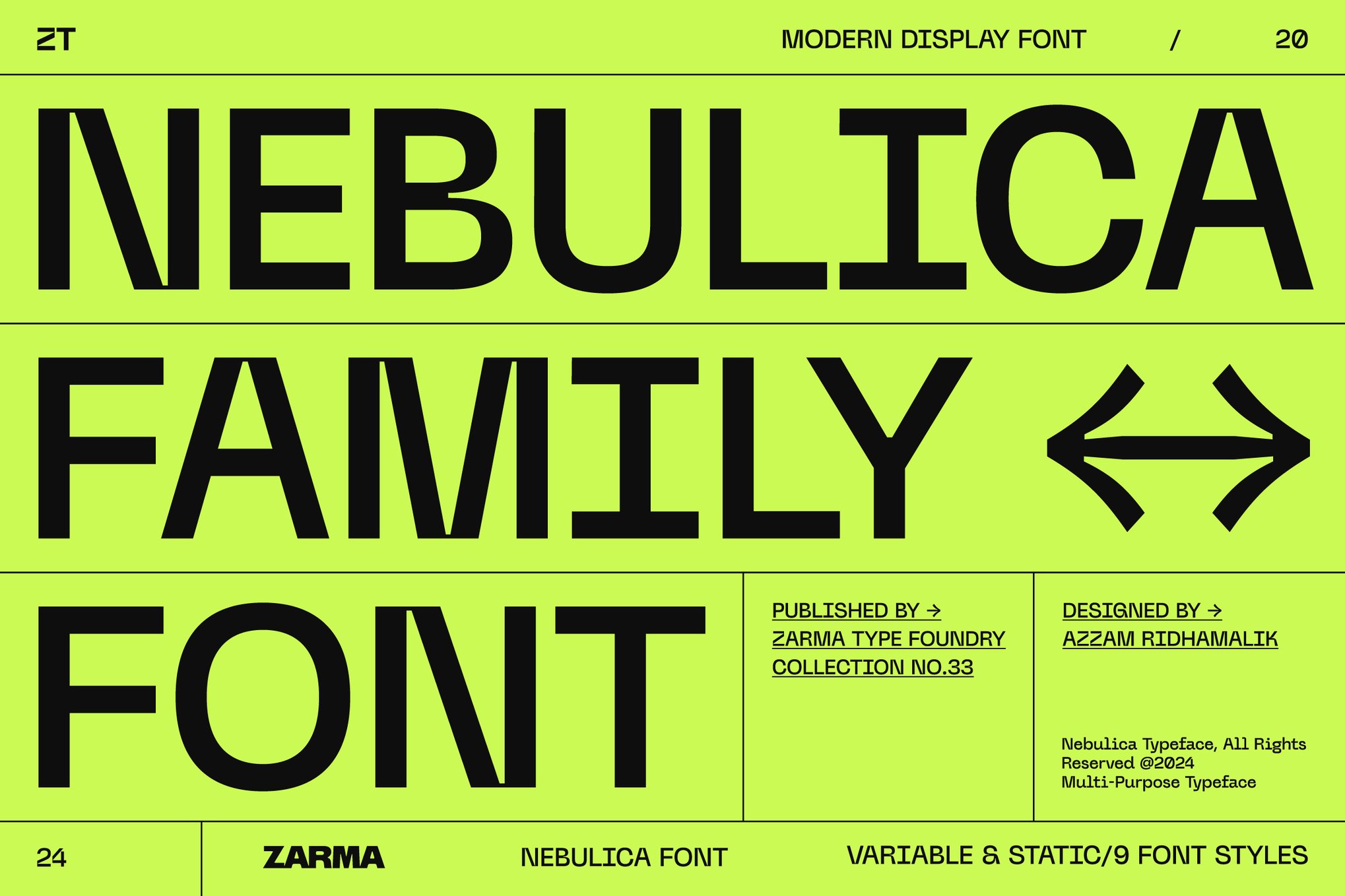 Nebulica - Stylish Font for Brochures