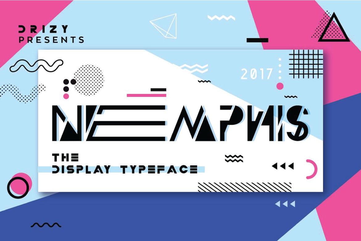 Nemphis - Memphis Style Font