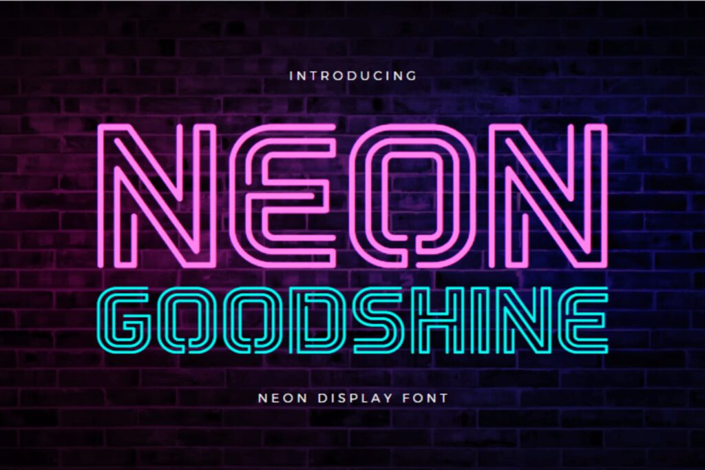 25 Best Neon Sign Fonts Design Shack