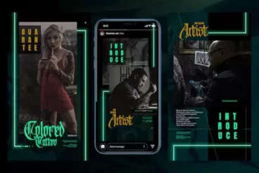 Second alternate image for Neon Tattoo Instagram Stories
