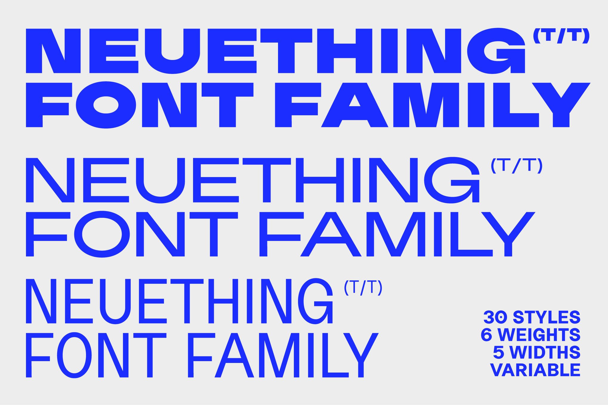 Neuething - Bold Brochure Font Family